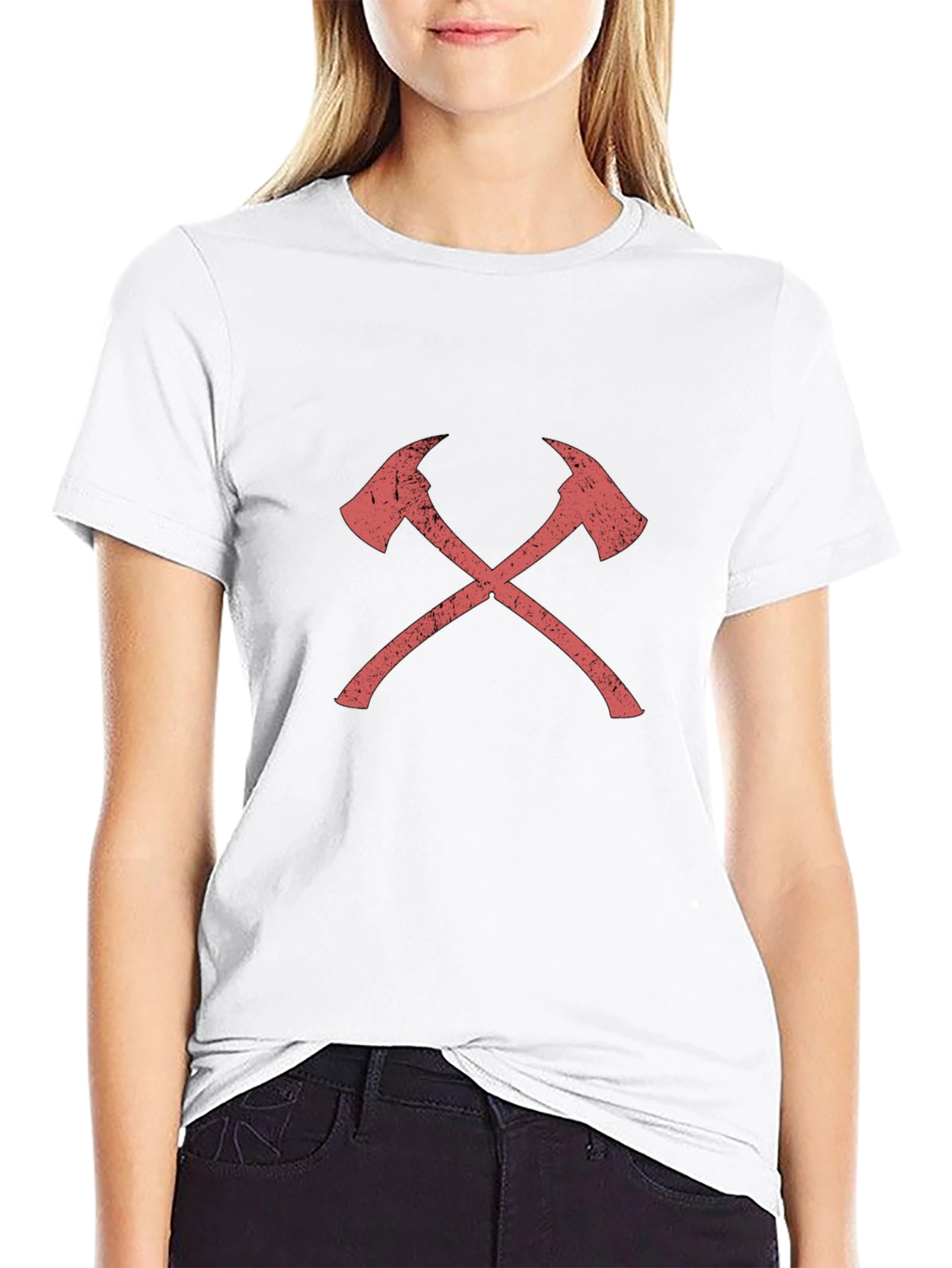 Firefighter Axe Graphic Tee - Black