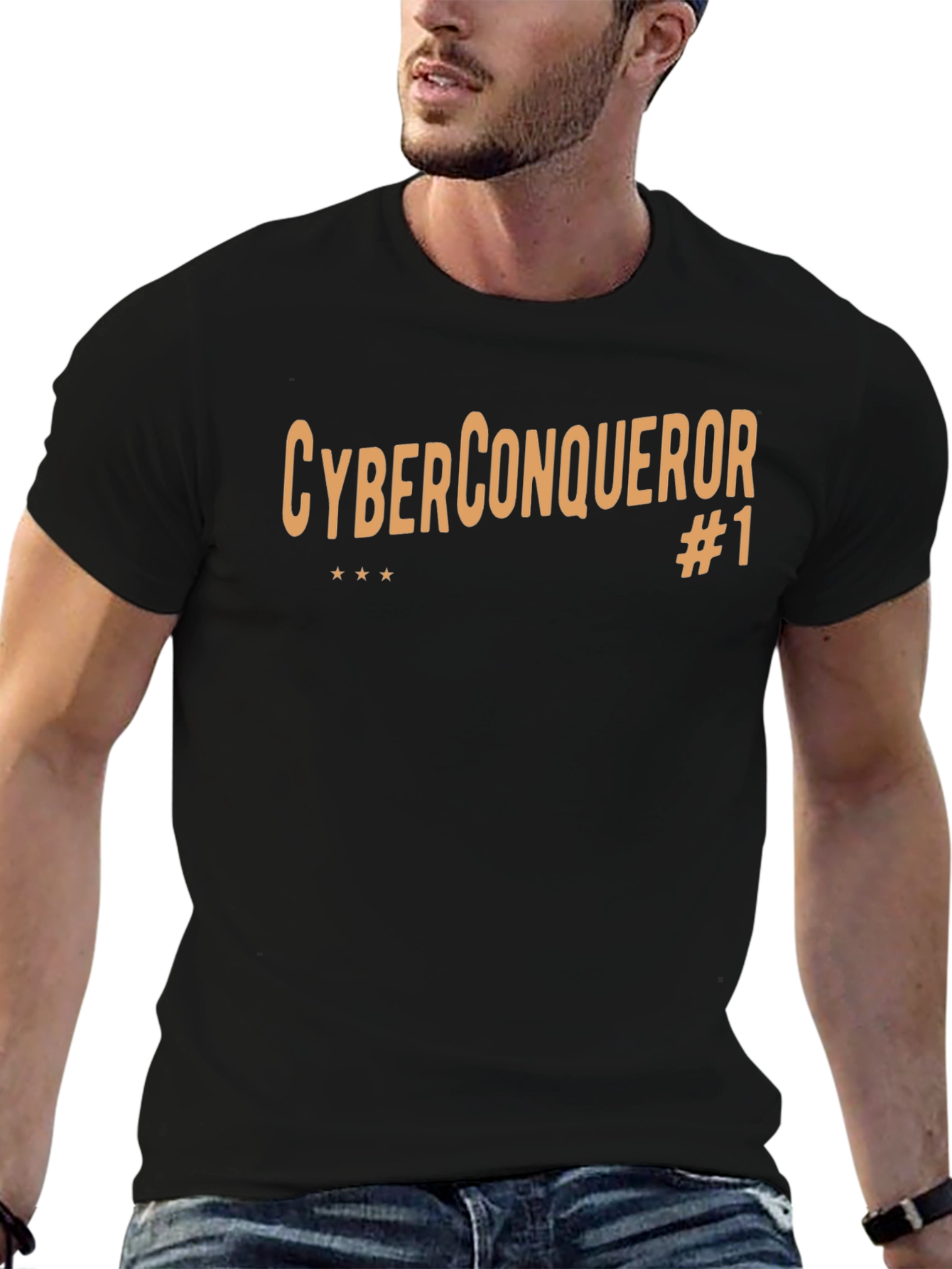Cyber Conqueror #1 Black T-Shirt