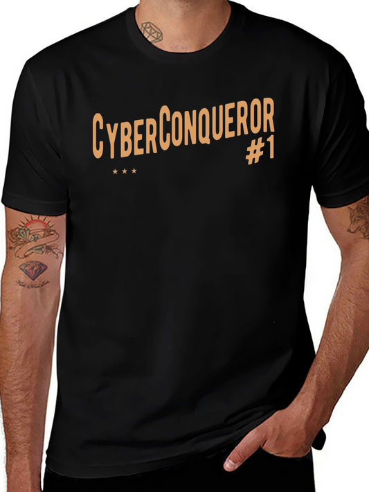 Cyber Conqueror #1 Black T-Shirt