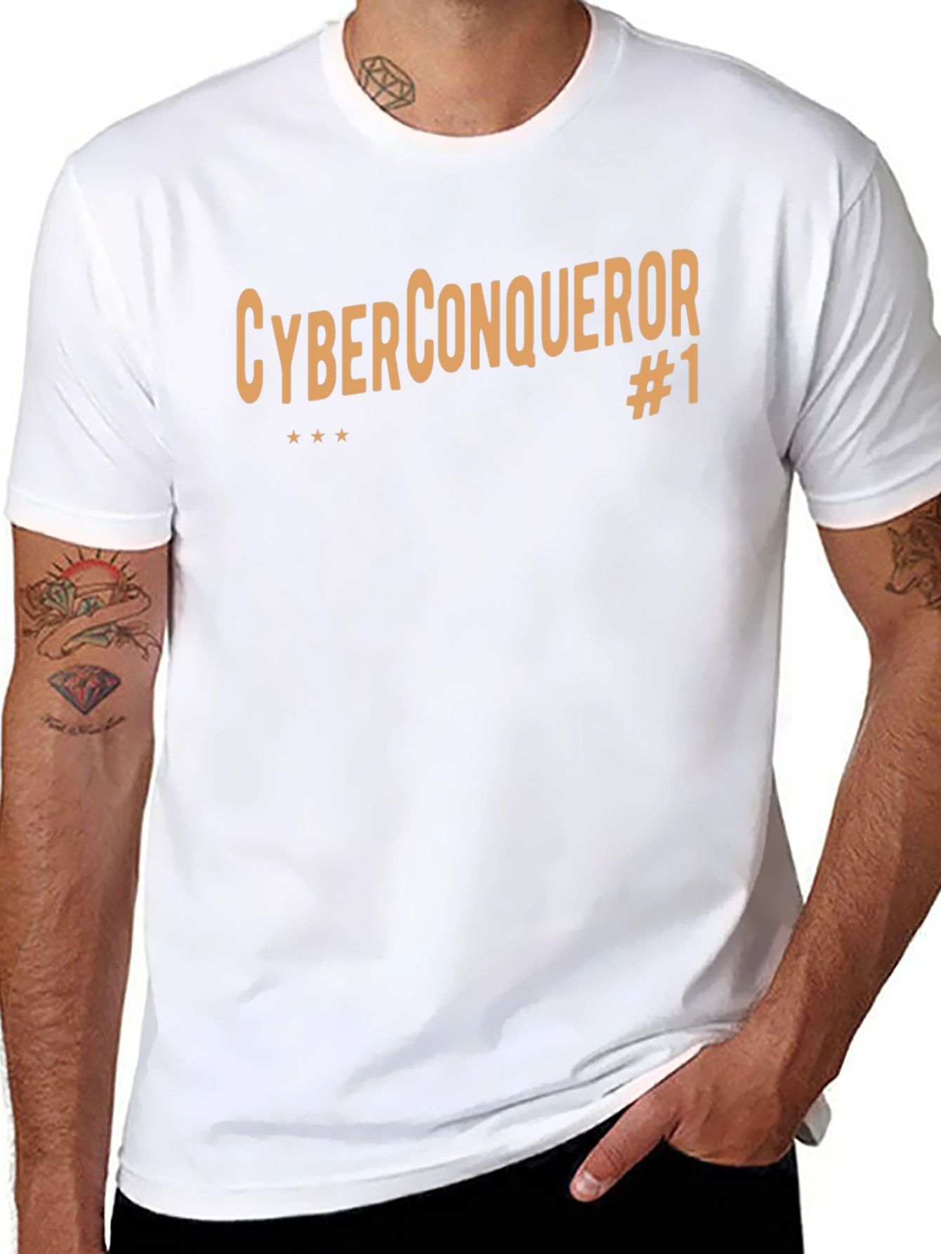 Cyber Conqueror #1 Black T-Shirt