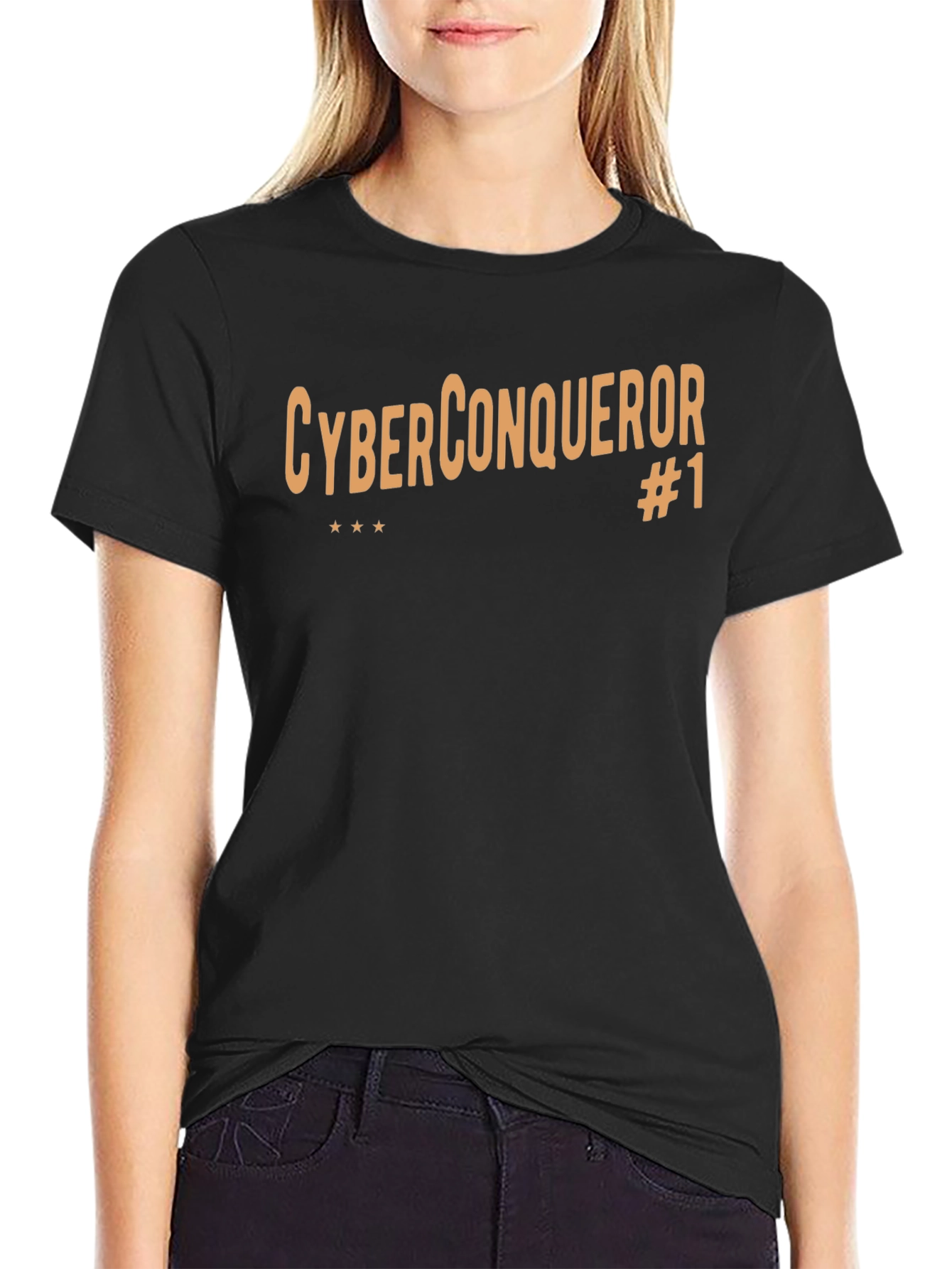 Cyber Conqueror #1 Black T-Shirt