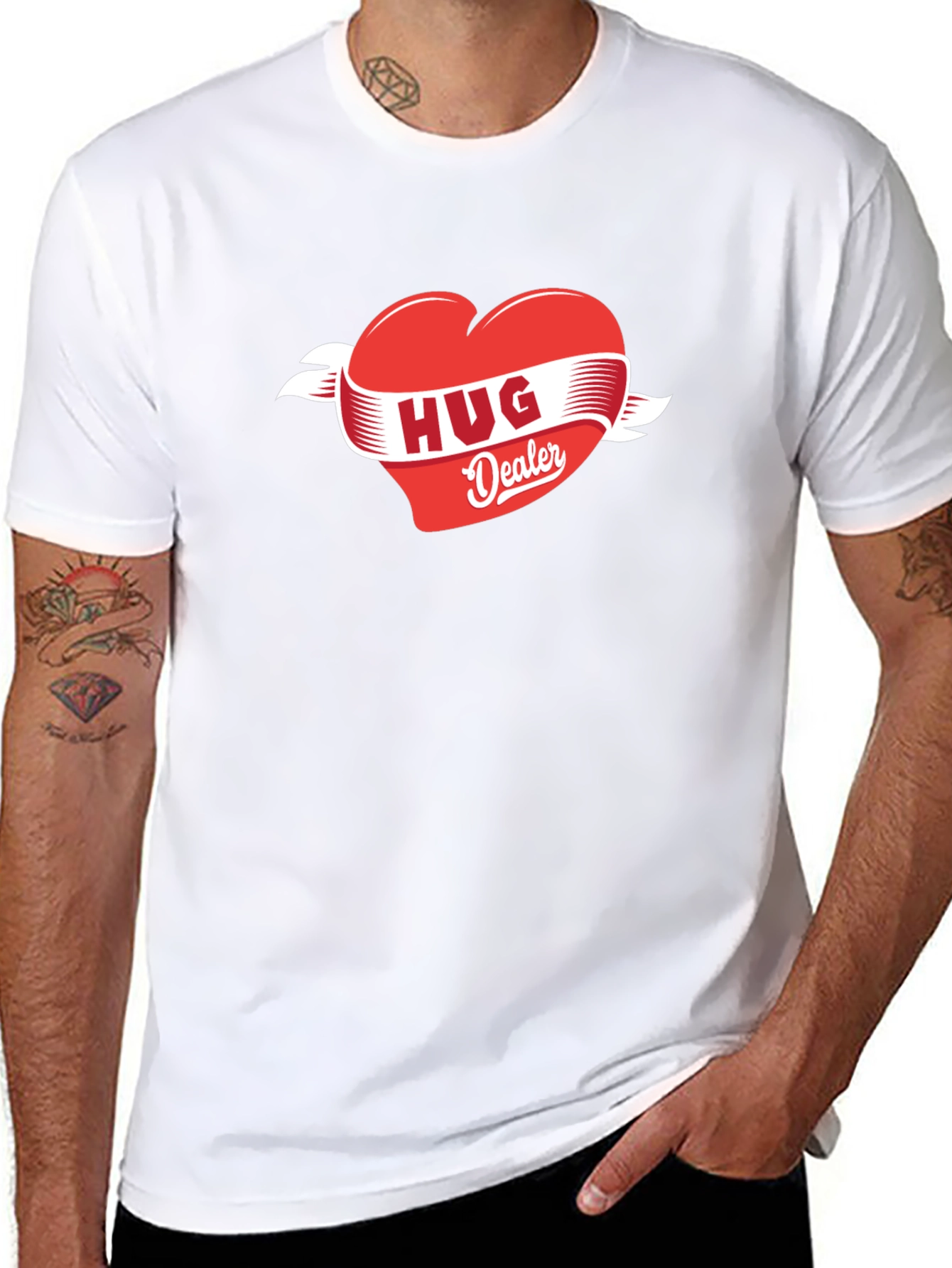 Hug Dealer Graphic T-Shirt -  Comfortable Fit