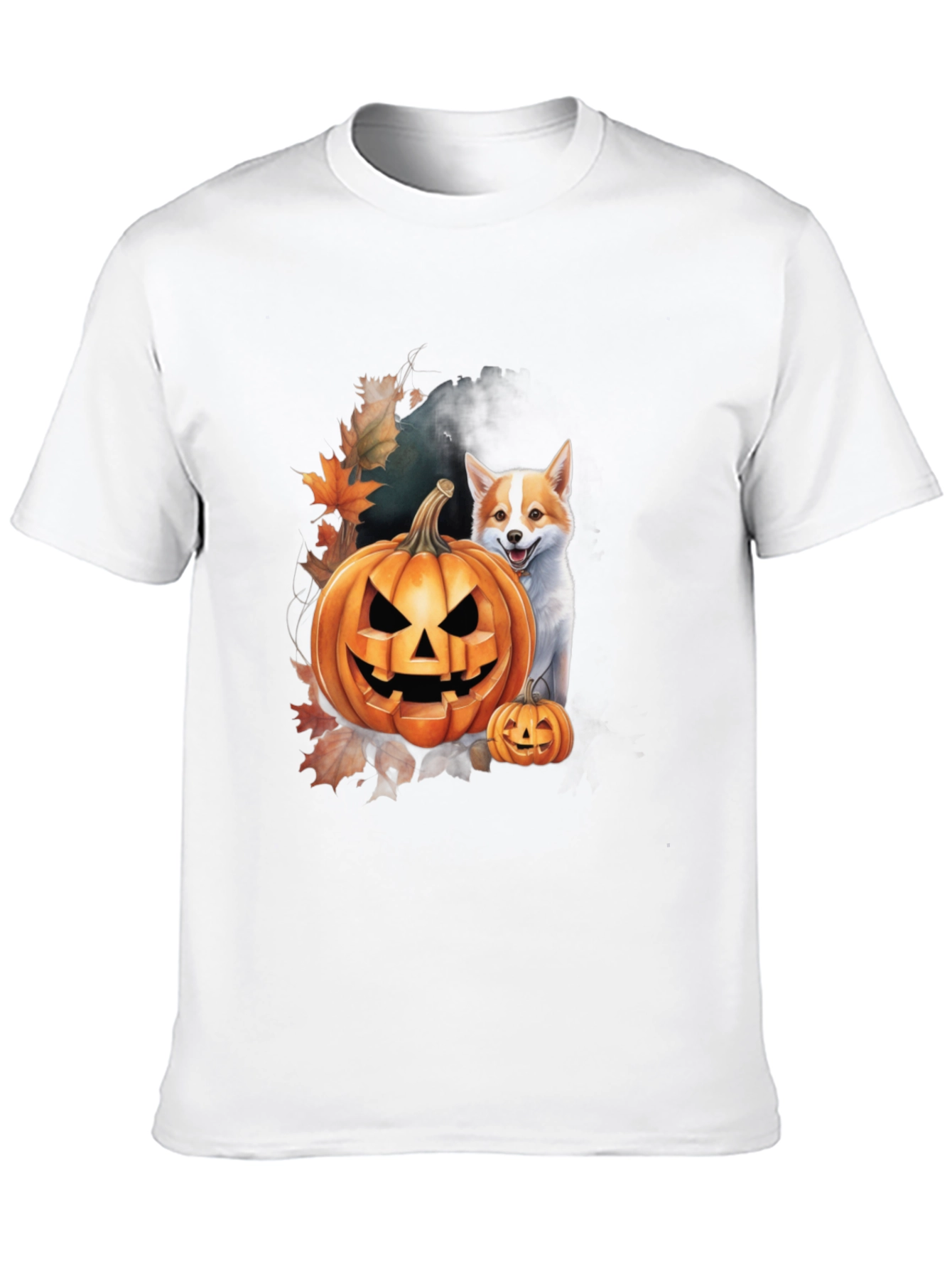 Halloween Dog & Pumpkin T-Shirt
