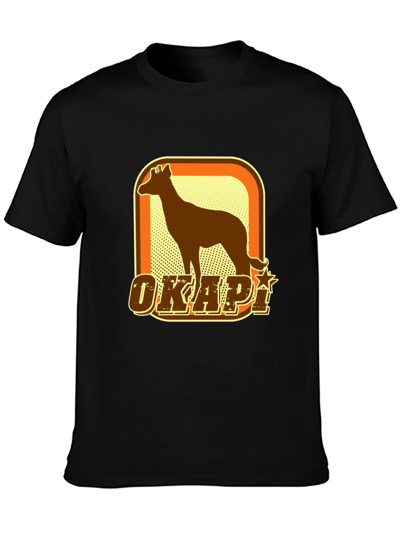 Okapi Graphic T-Shirt - Retro Style