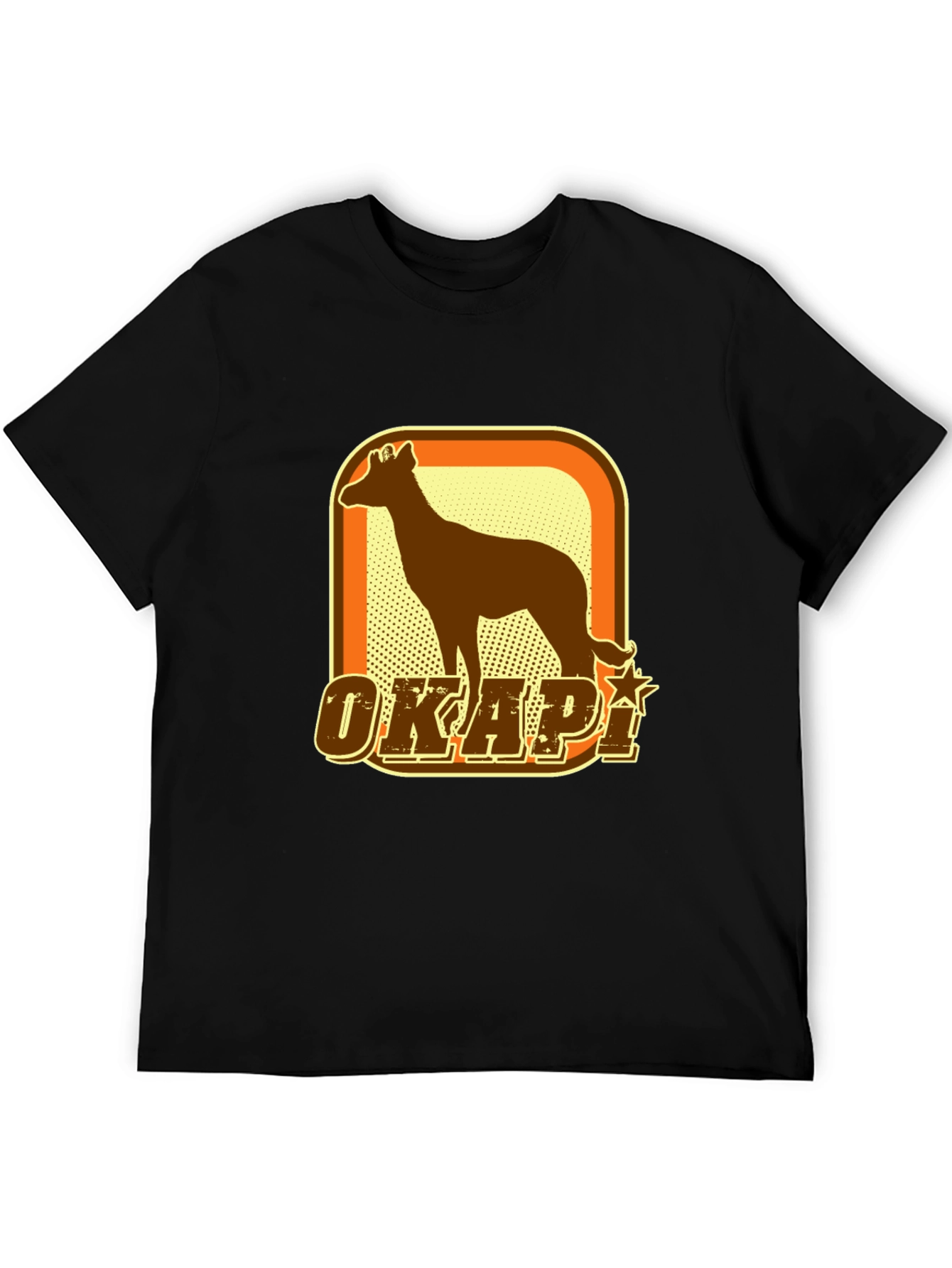 Okapi Graphic T-Shirt - Retro Style
