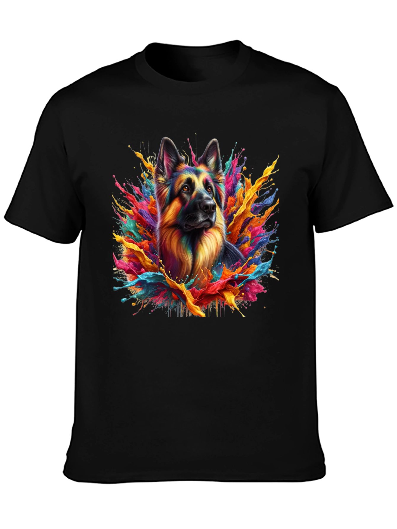 Colorful German Shepherd T-Shirt