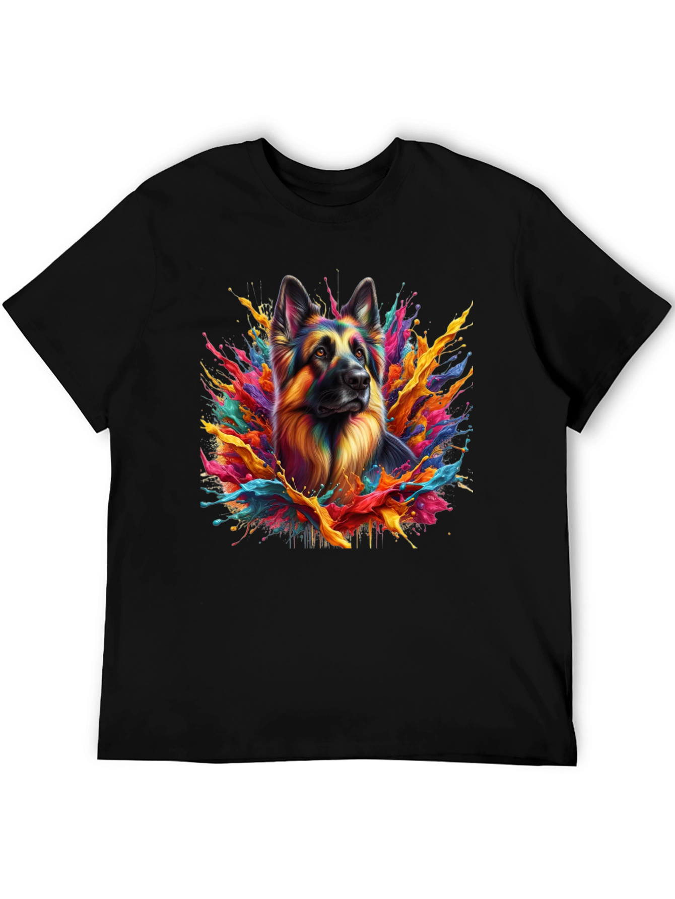Colorful German Shepherd T-Shirt