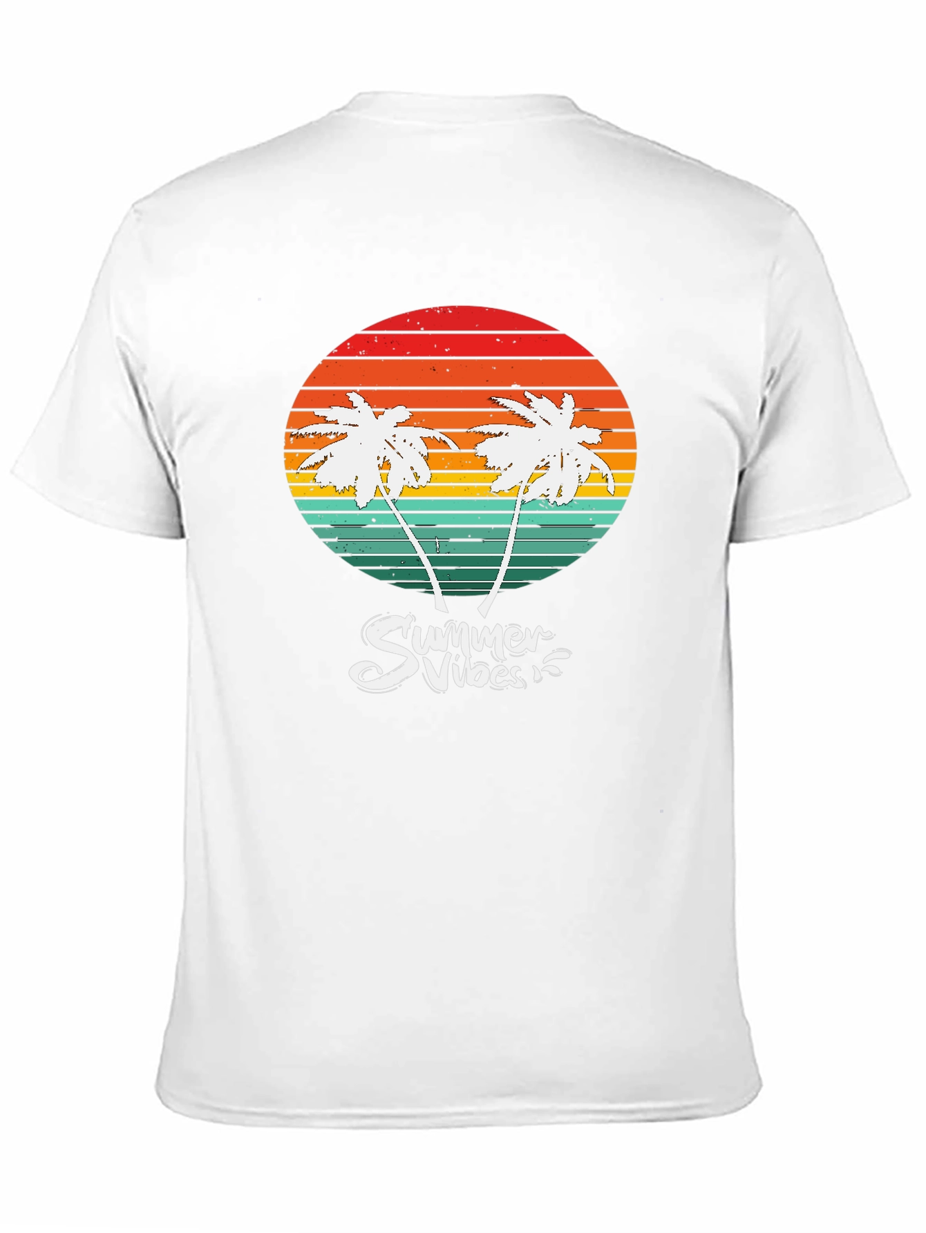 Summer Vibes Palm Tree Graphic T-Shirt