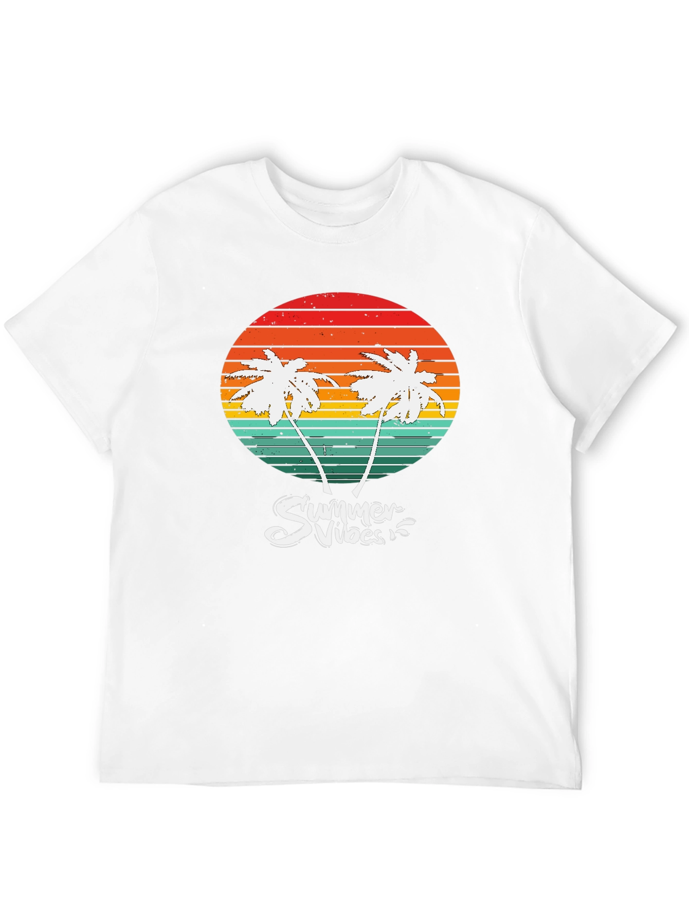 Summer Vibes Palm Tree Graphic T-Shirt