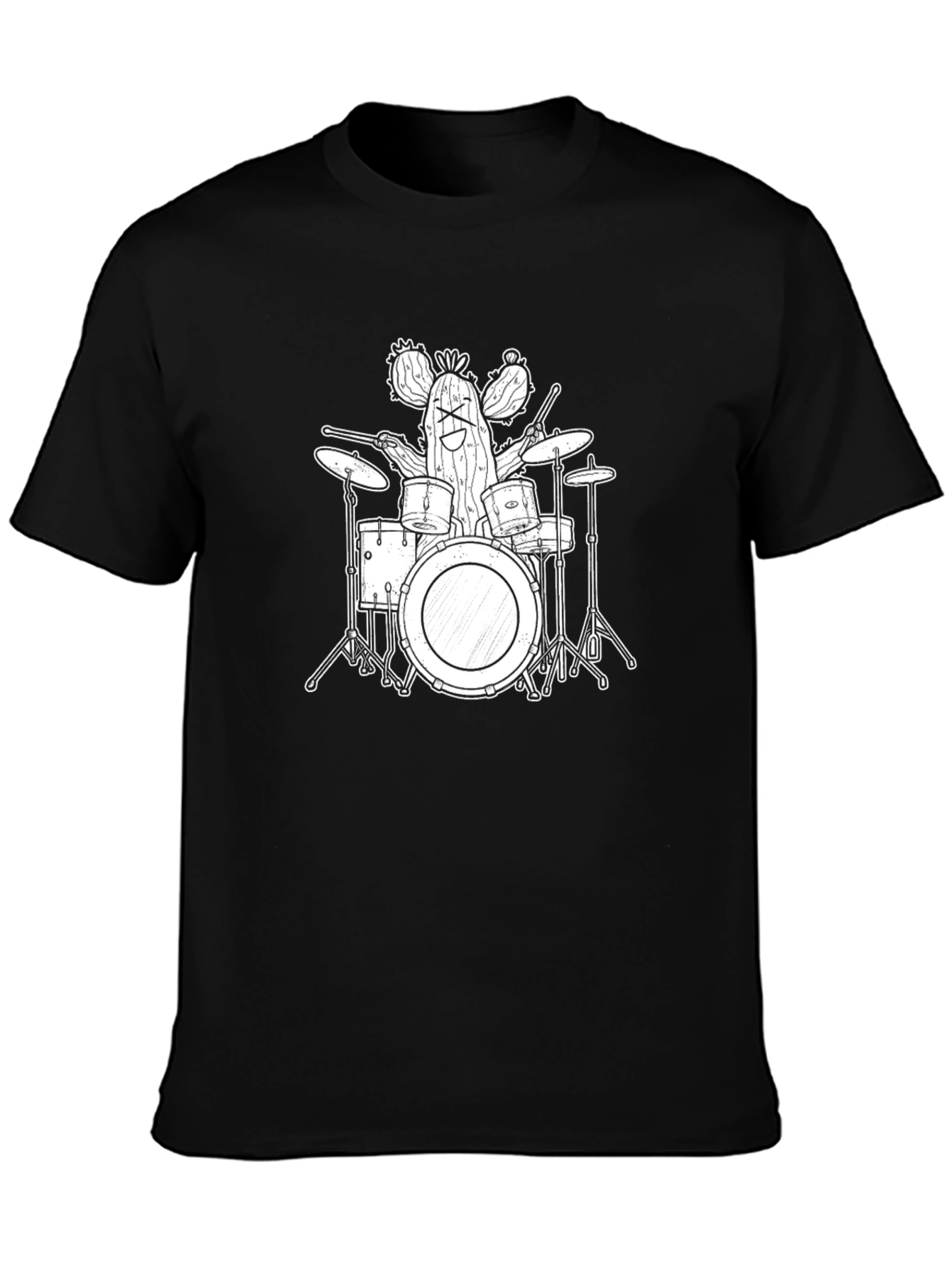 Cactus Drummer T-Shirt - Funny Band Tee