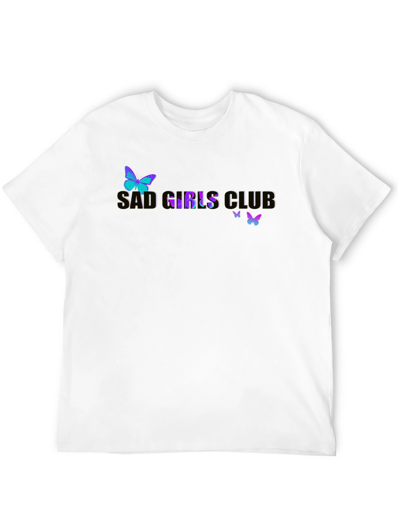 Sad Girls Club Butterfly Graphic Tee - Black