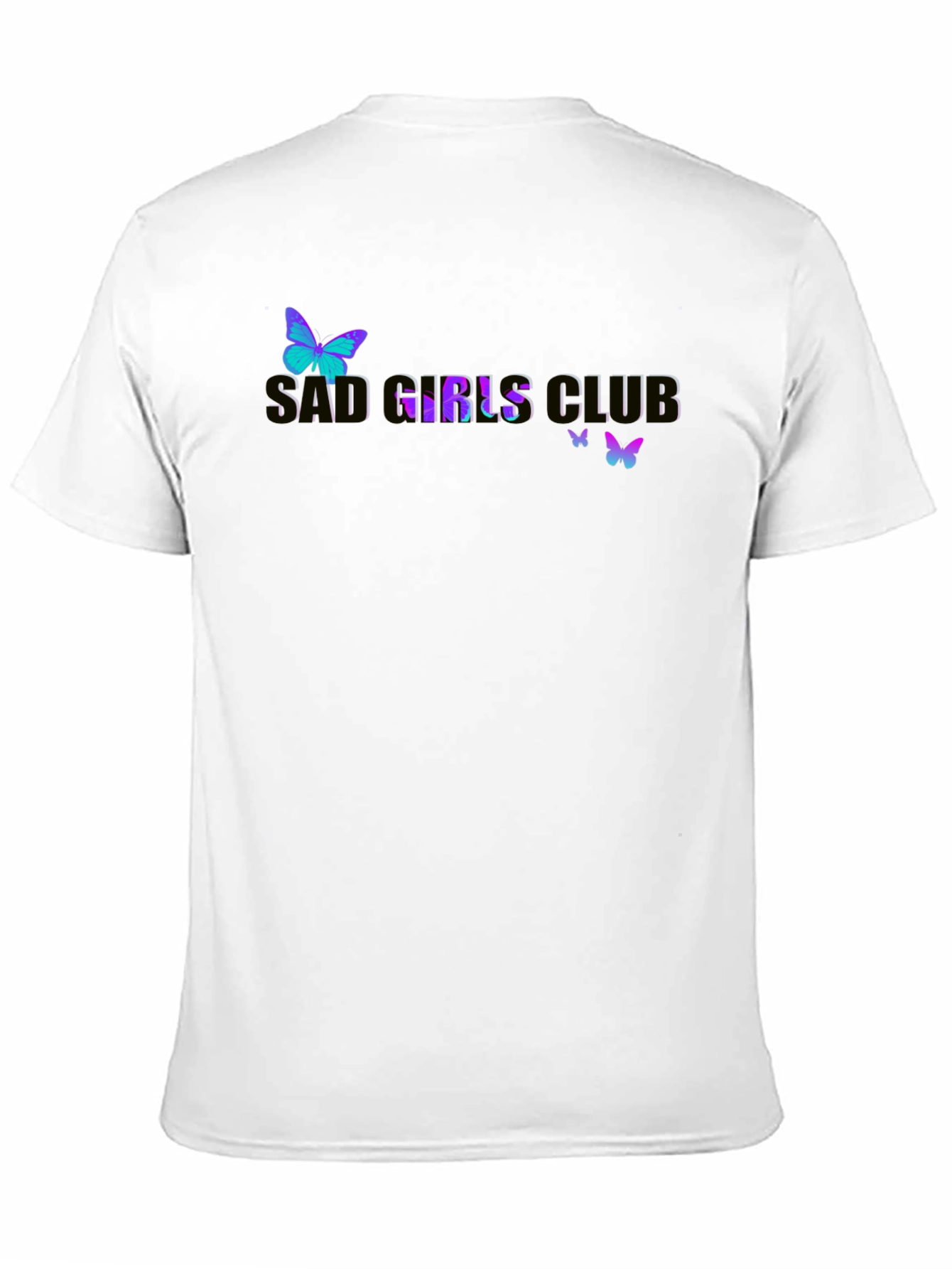 Sad Girls Club Butterfly Graphic Tee - Black
