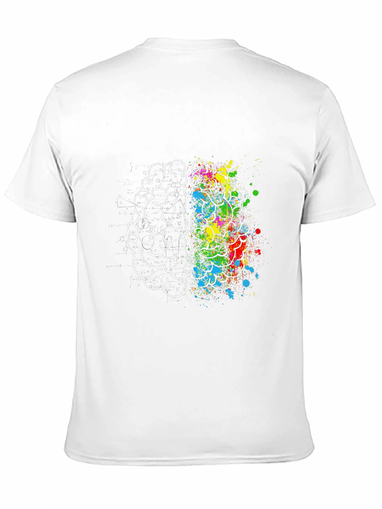 Creative Brain Graphic Tee - Artistic Design
