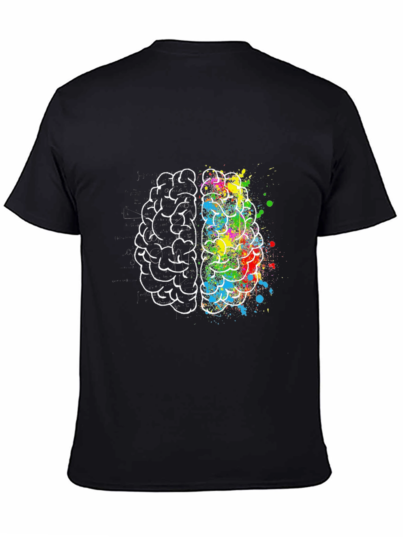 Creative Brain Graphic Tee - Artistic Design