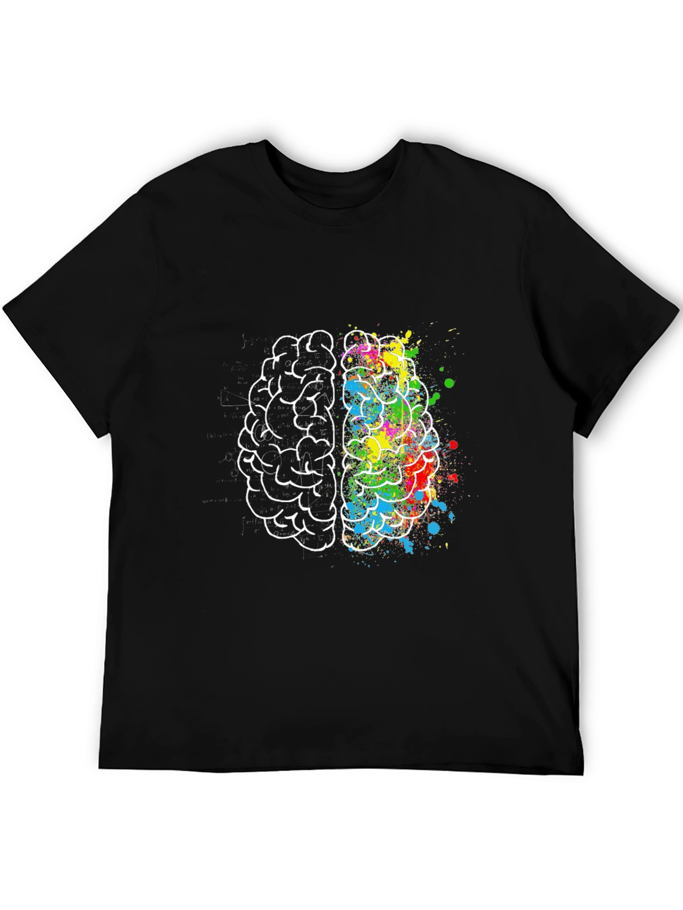 Creative Brain Graphic Tee - Artistic Design