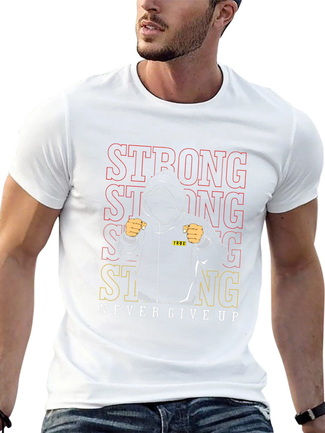 Strong Never Give Up Graphic Tee