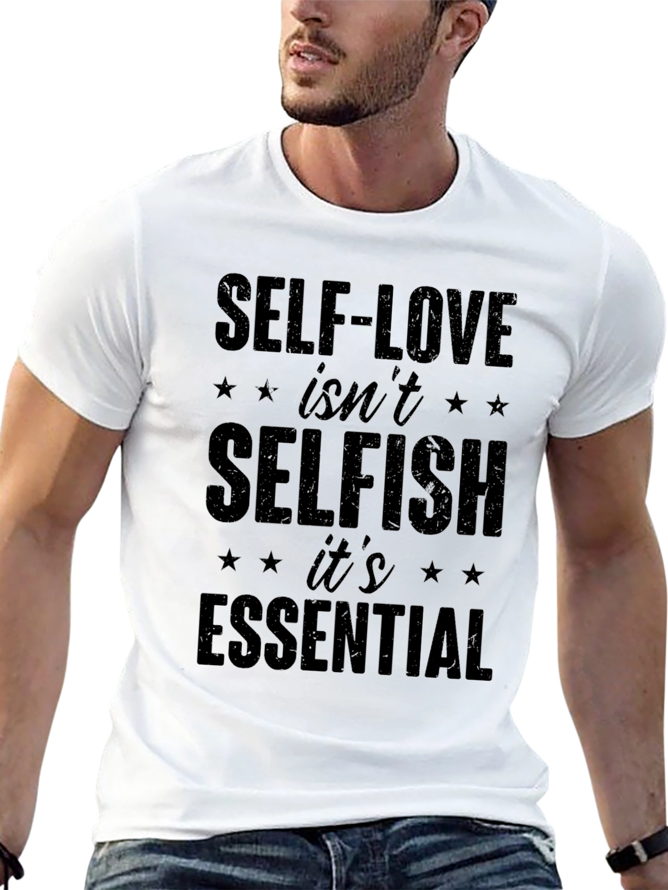 Self-Love Isnt Selfish Black T-Shirt