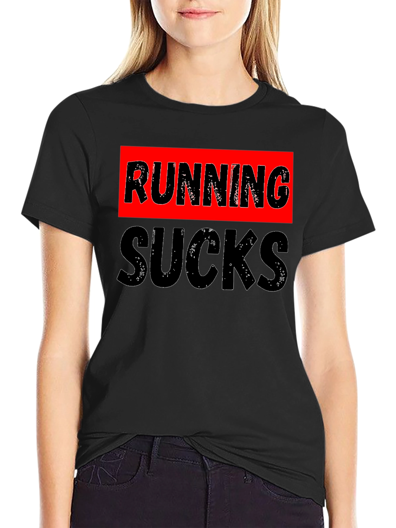 Running Sucks Graphic Tee - Funny Workout Shirt