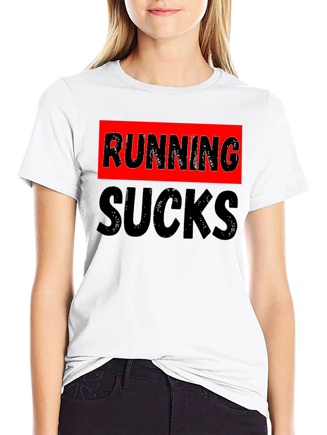 Running Sucks Graphic Tee - Funny Workout Shirt