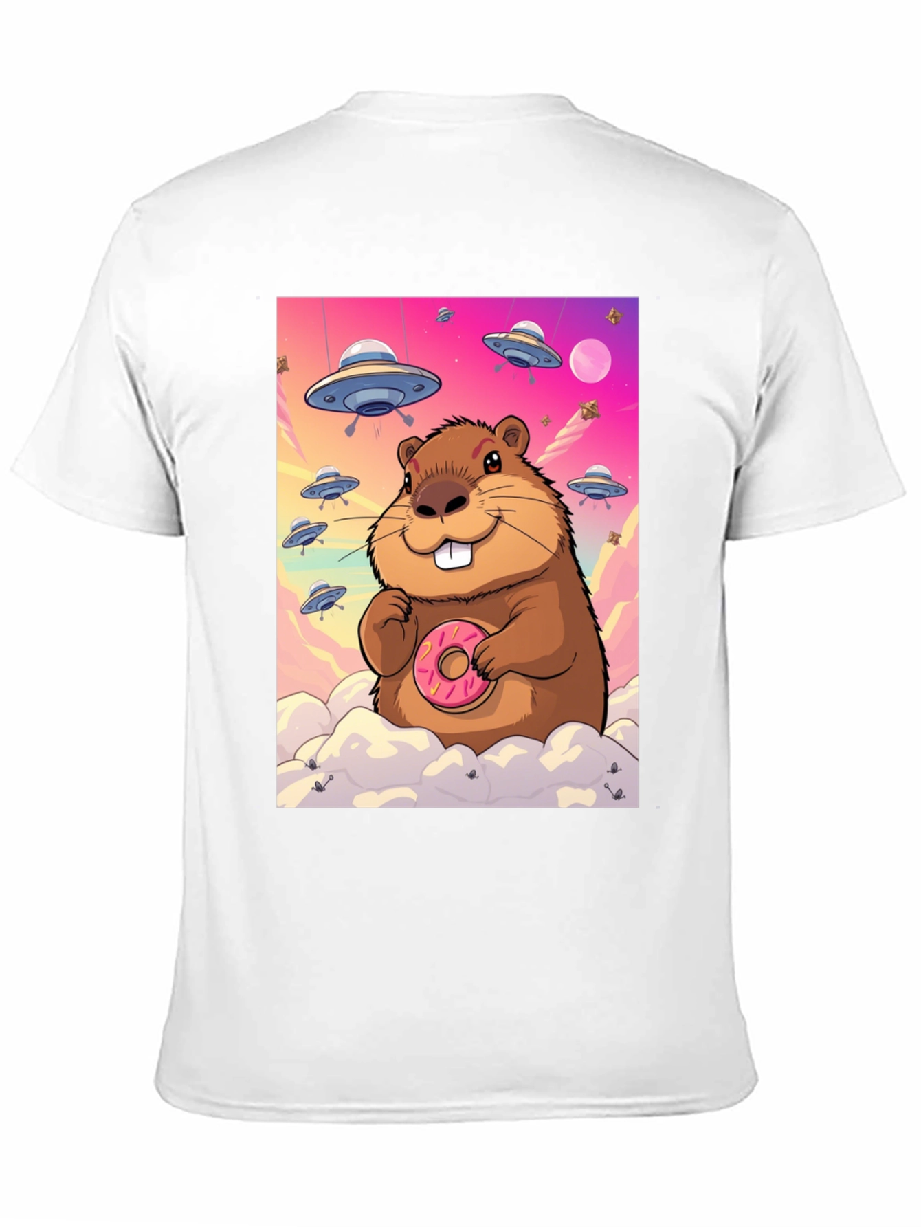Space Beaver Donut T-Shirt