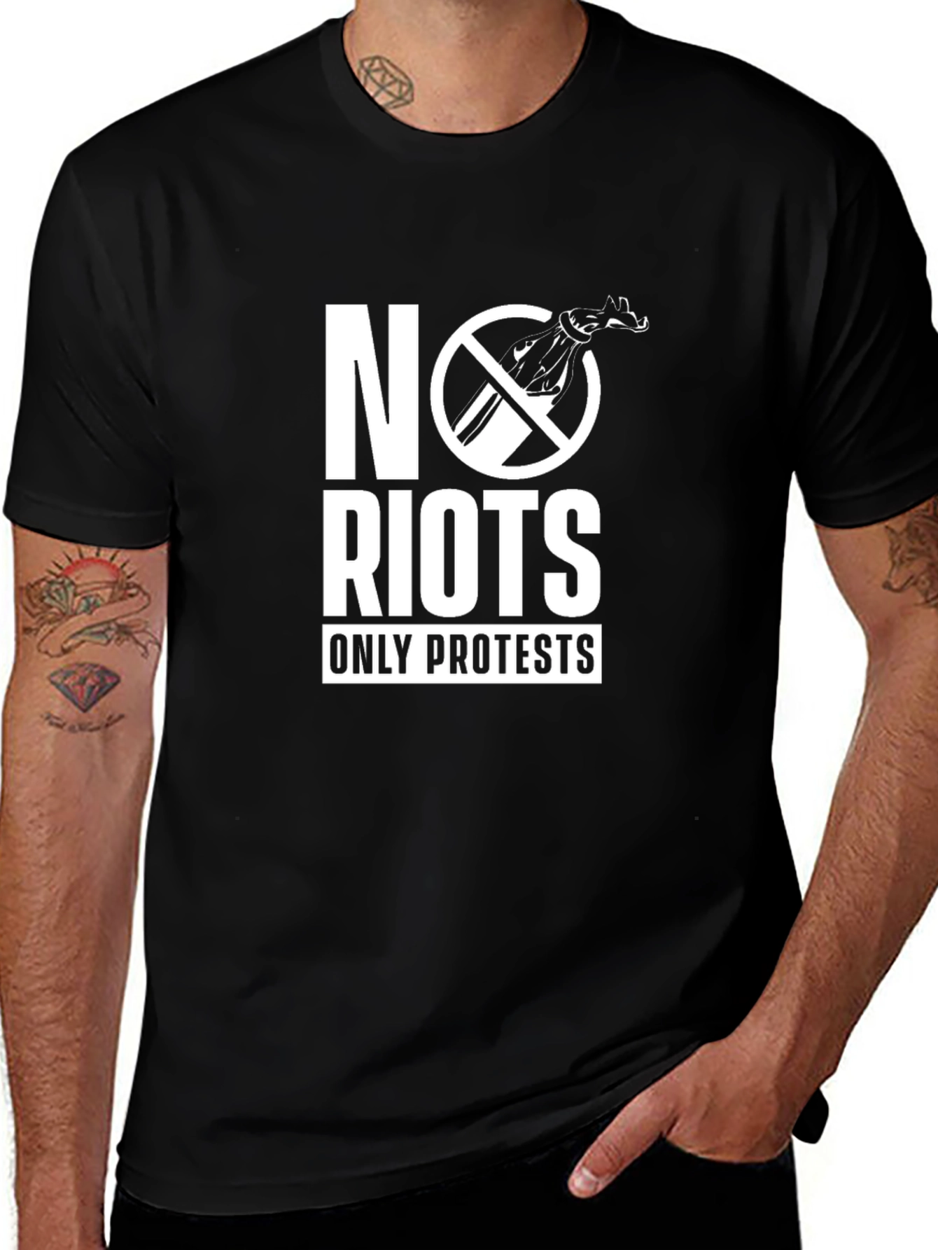 No Riots Only Protests Graphic Tee