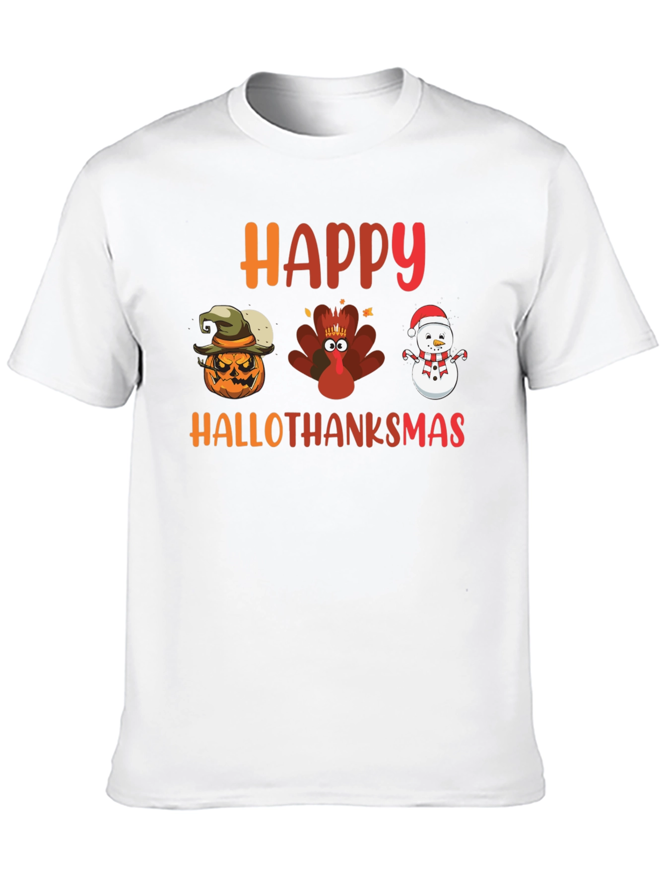 HalloThanksMas T-Shirt - Holiday Season Tee