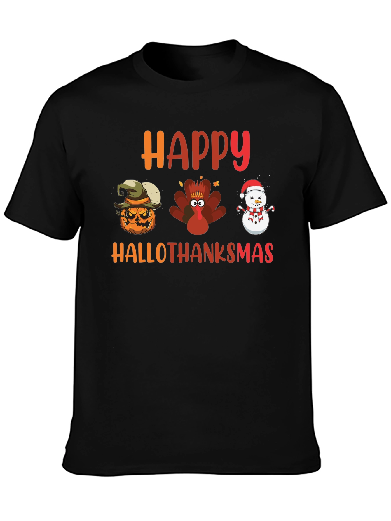 HalloThanksMas T-Shirt - Holiday Season Tee