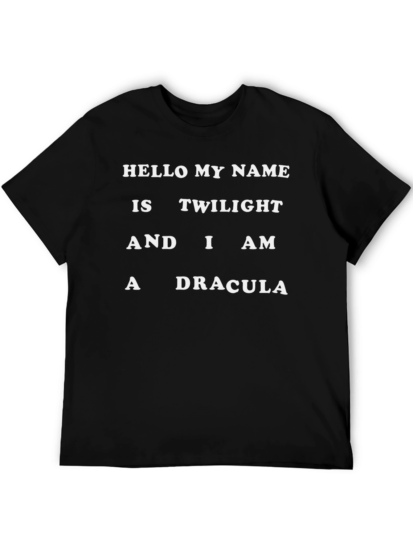 Twilight Dracula Graphic Tee - Funny Novelty T-Shirt