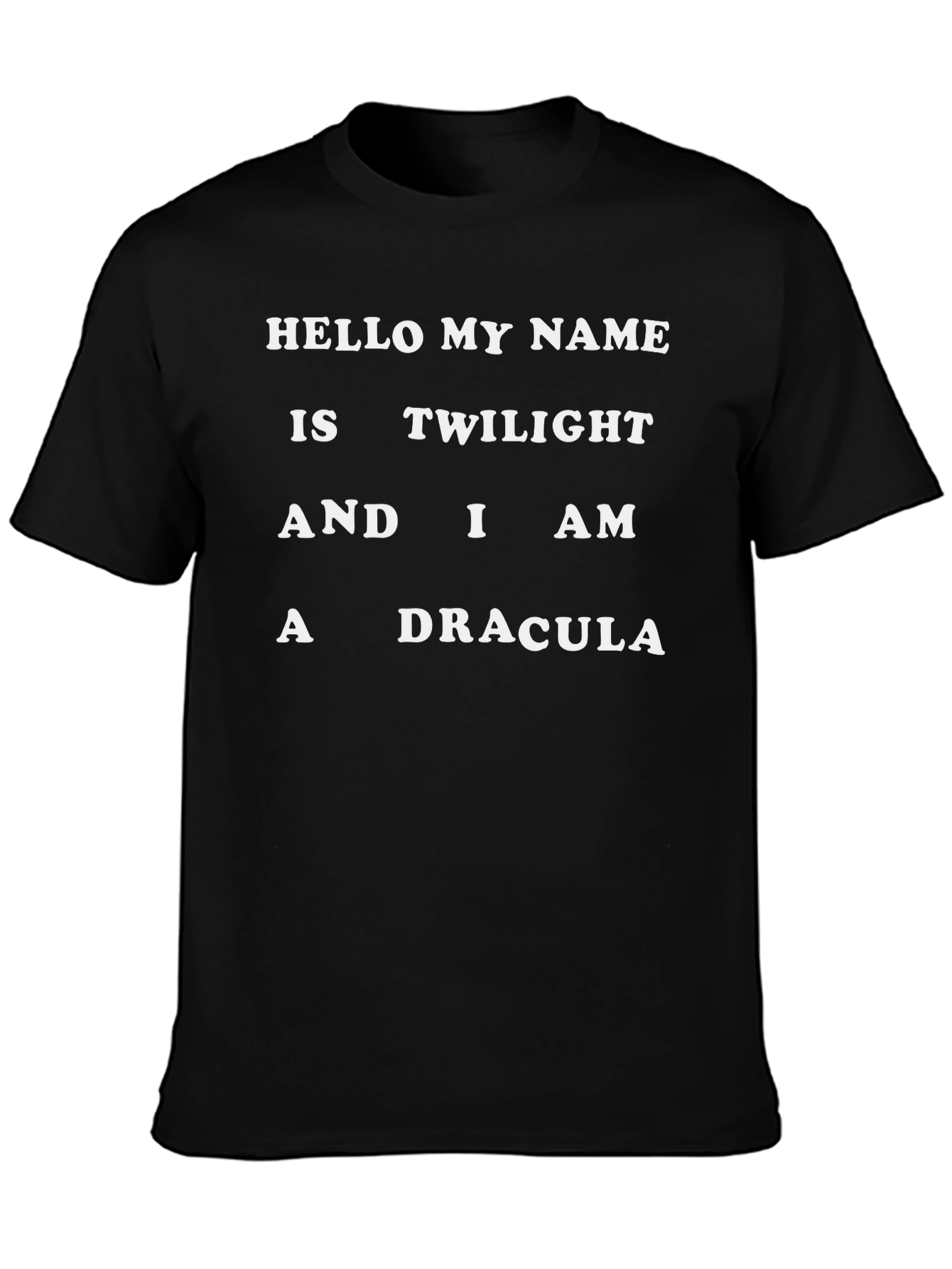 Twilight Dracula Graphic Tee - Funny Novelty T-Shirt