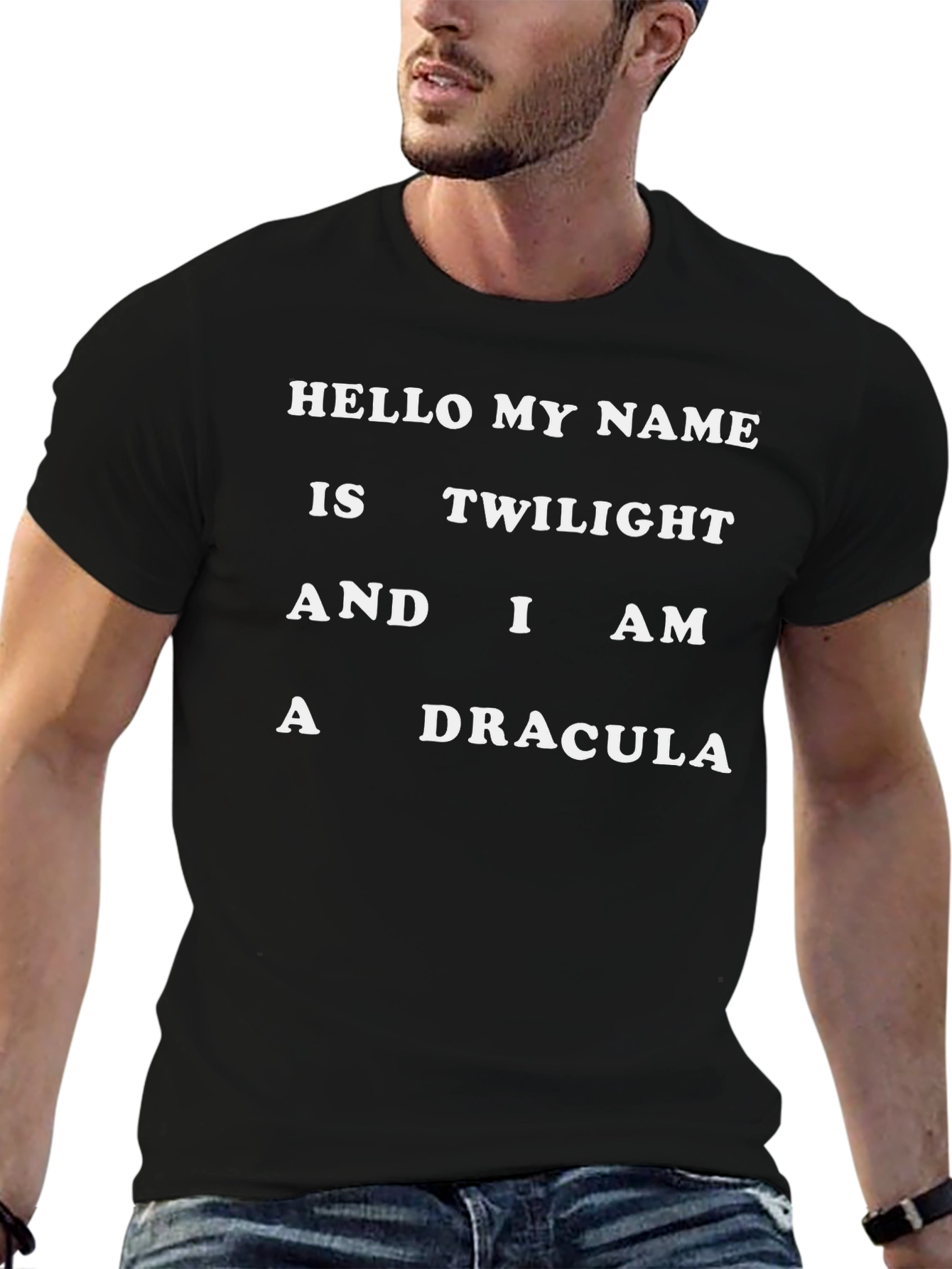 Twilight Dracula Graphic Tee - Funny Novelty T-Shirt