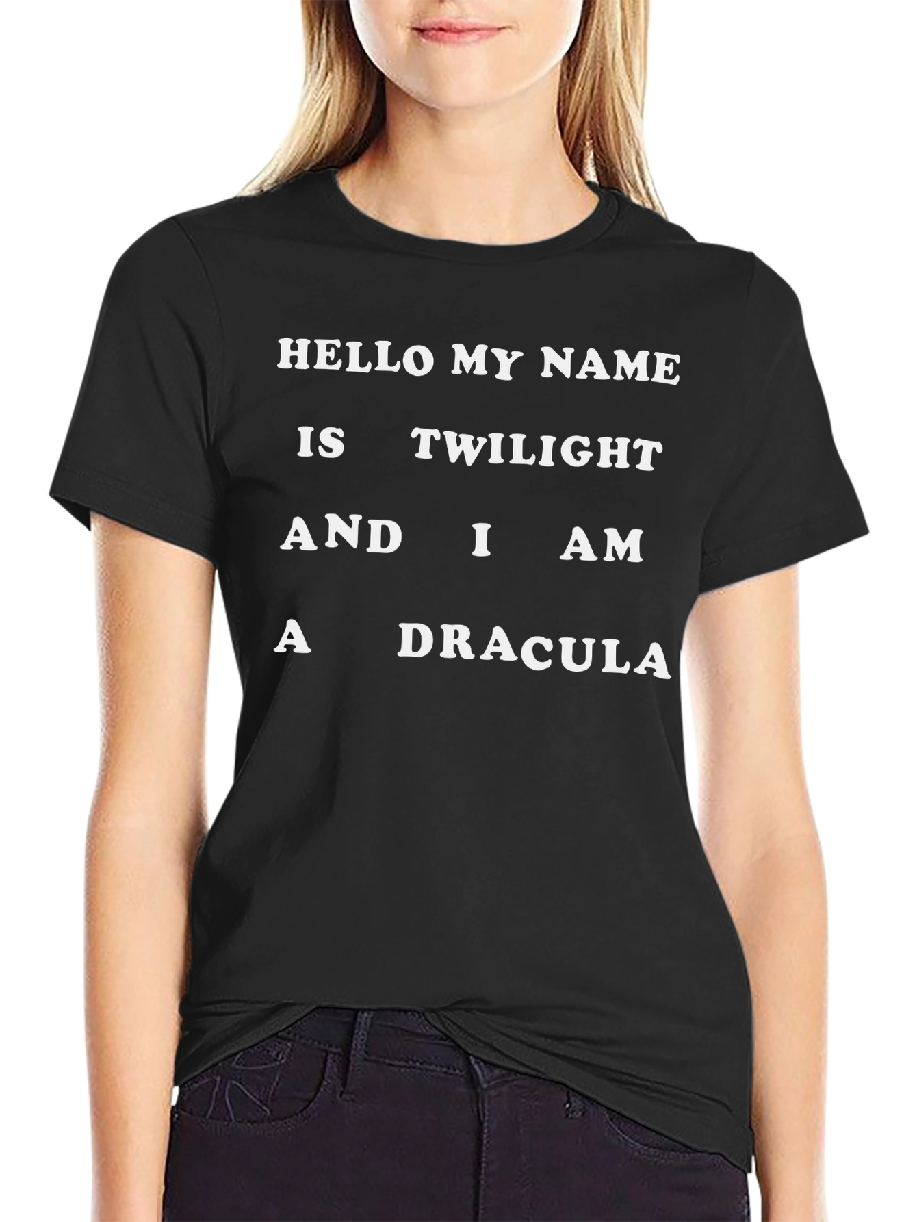Twilight Dracula Graphic Tee - Funny Novelty T-Shirt
