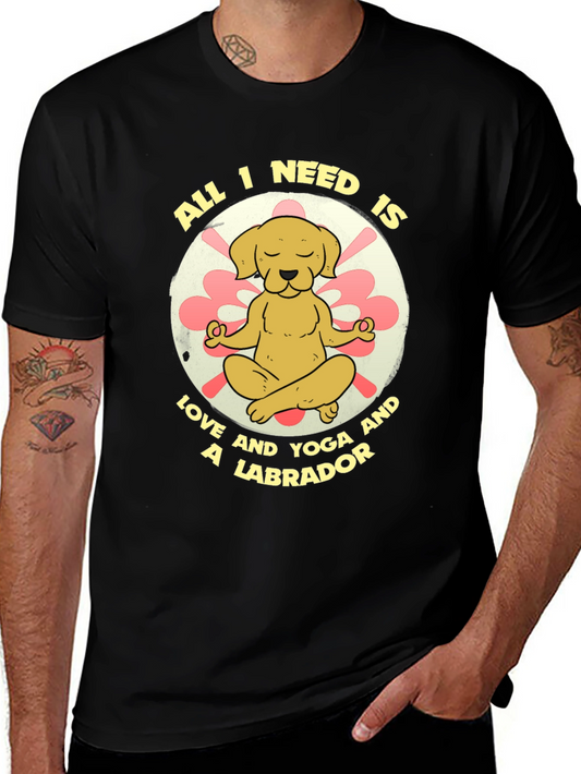 Labrador Yoga T-Shirt - All You Need is Love!