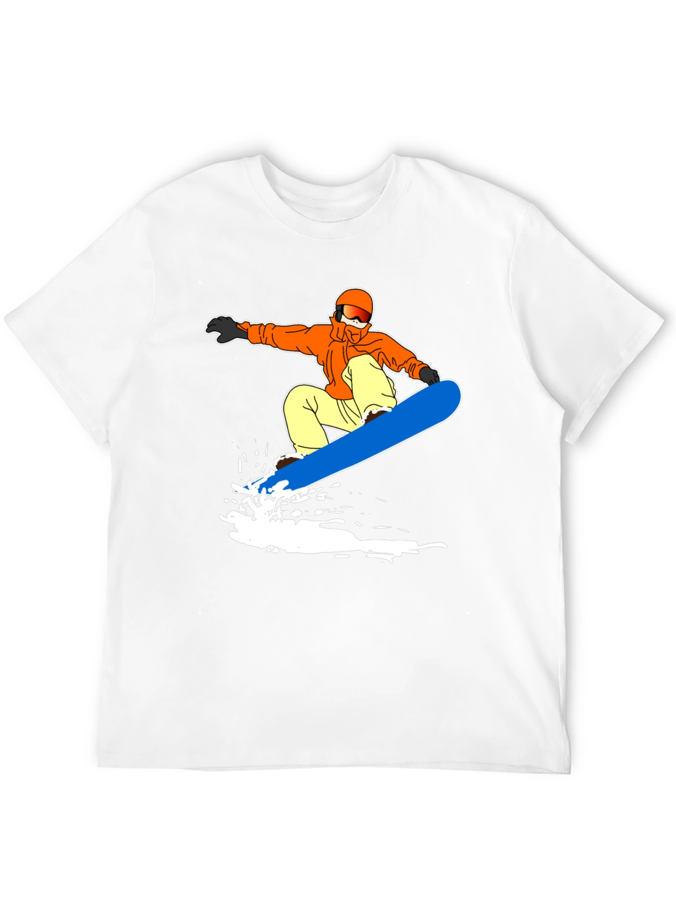 Snowboarder Graphic Black T-Shirt | Activewear Tee