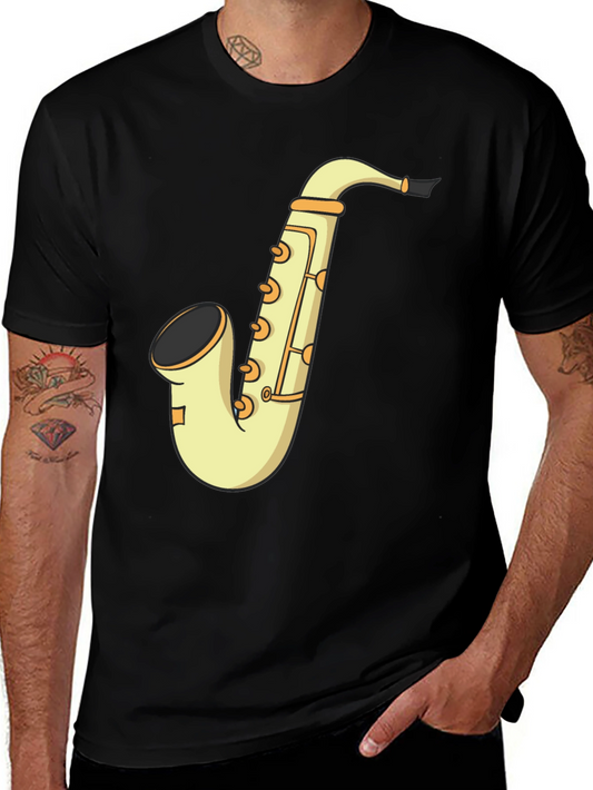 Saxophone Graphic T-Shirt - Musical Instrument Tee