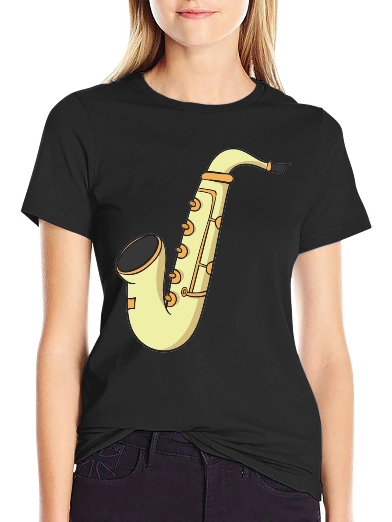 Saxophone Graphic T-Shirt - Musical Instrument Tee