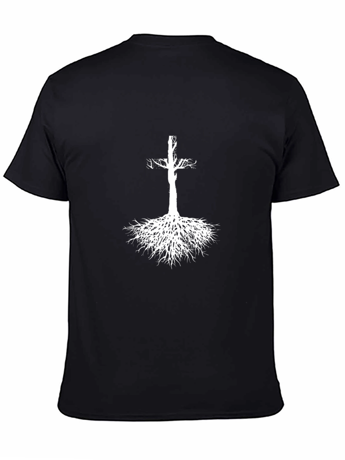 Rooted Cross Graphic Tee - Black