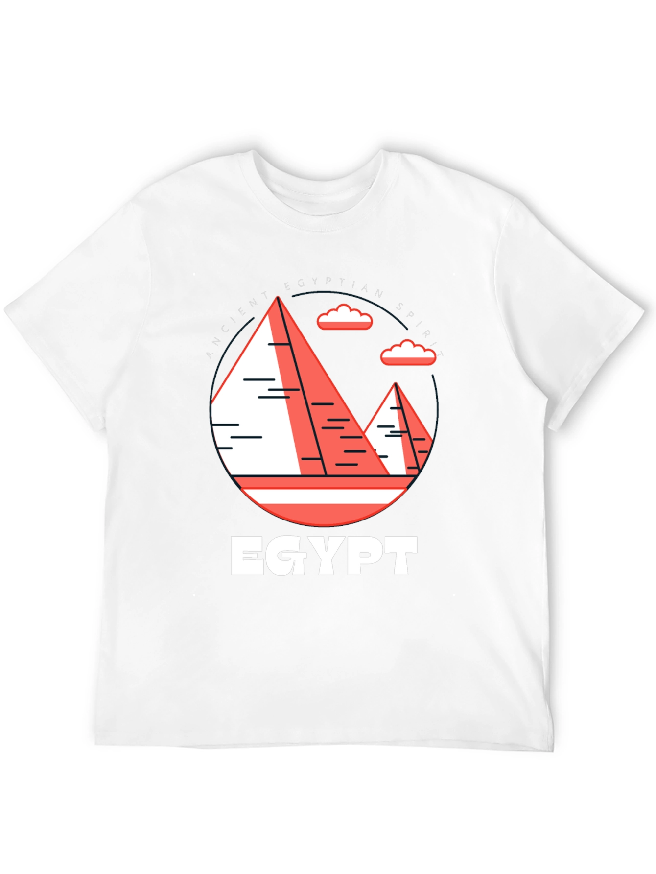 Egyptian Spirit Graphic Tee - Unisex Black T-Shirt