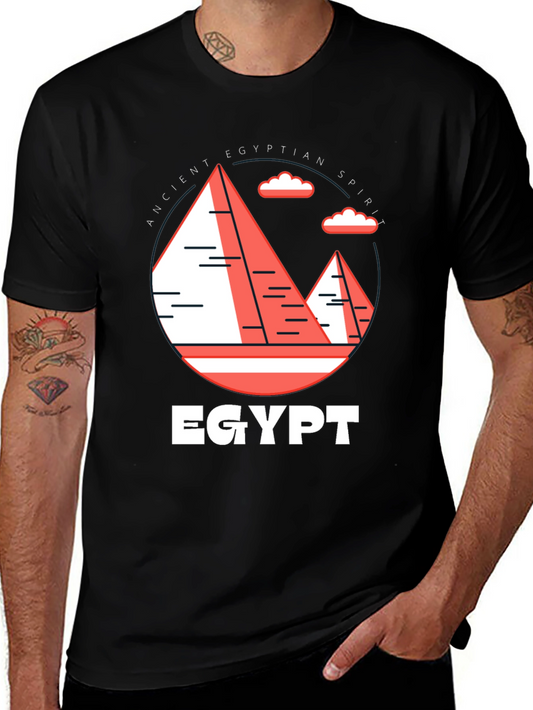 Egyptian Spirit Graphic Tee - Unisex Black T-Shirt