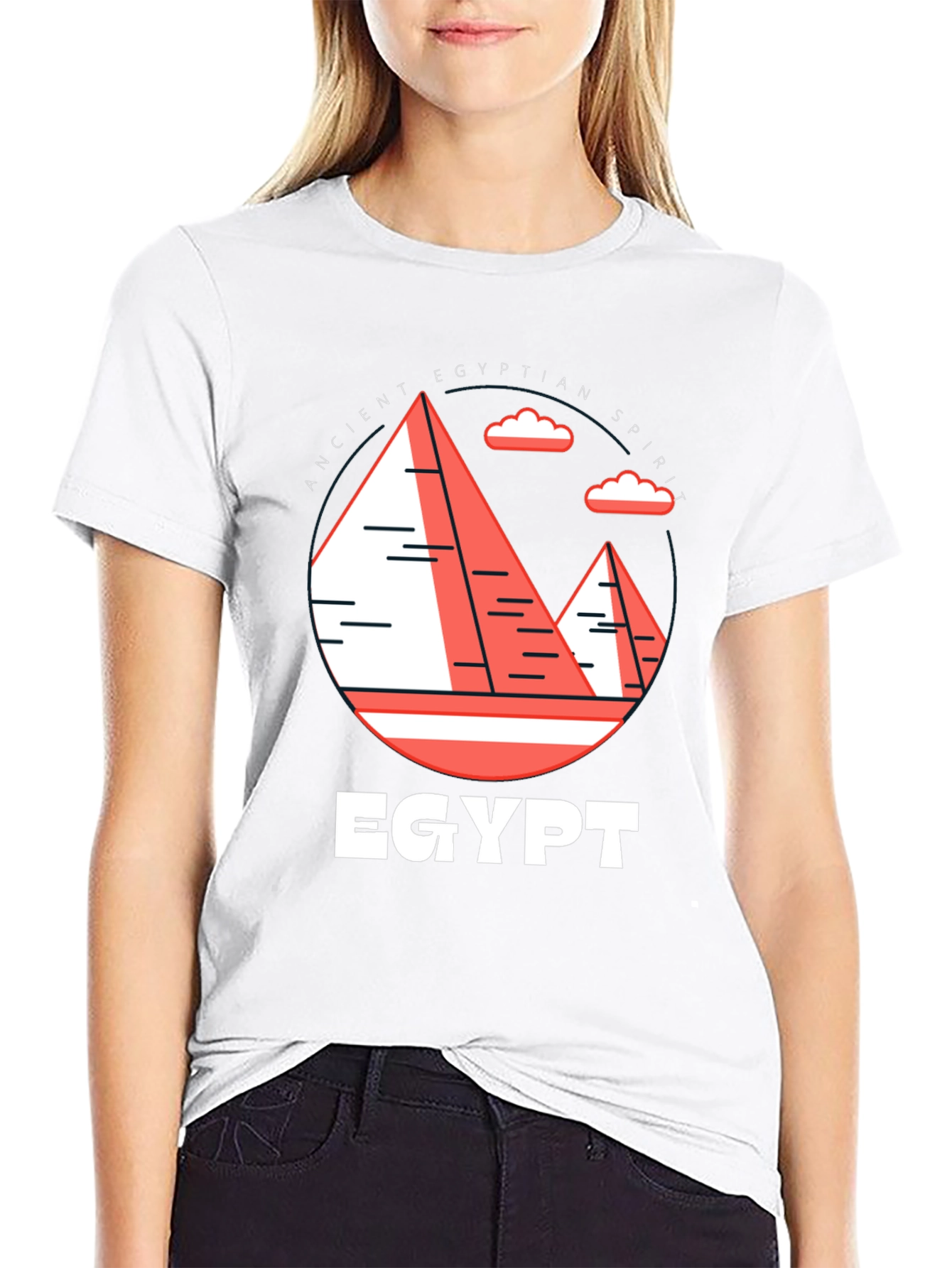 Egyptian Spirit Graphic Tee - Unisex Black T-Shirt