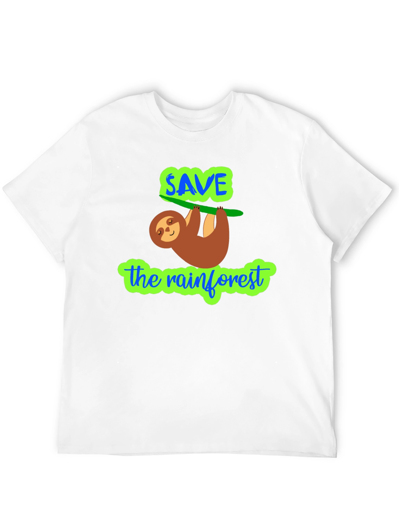 Save The Rainforest Sloth Graphic Tee