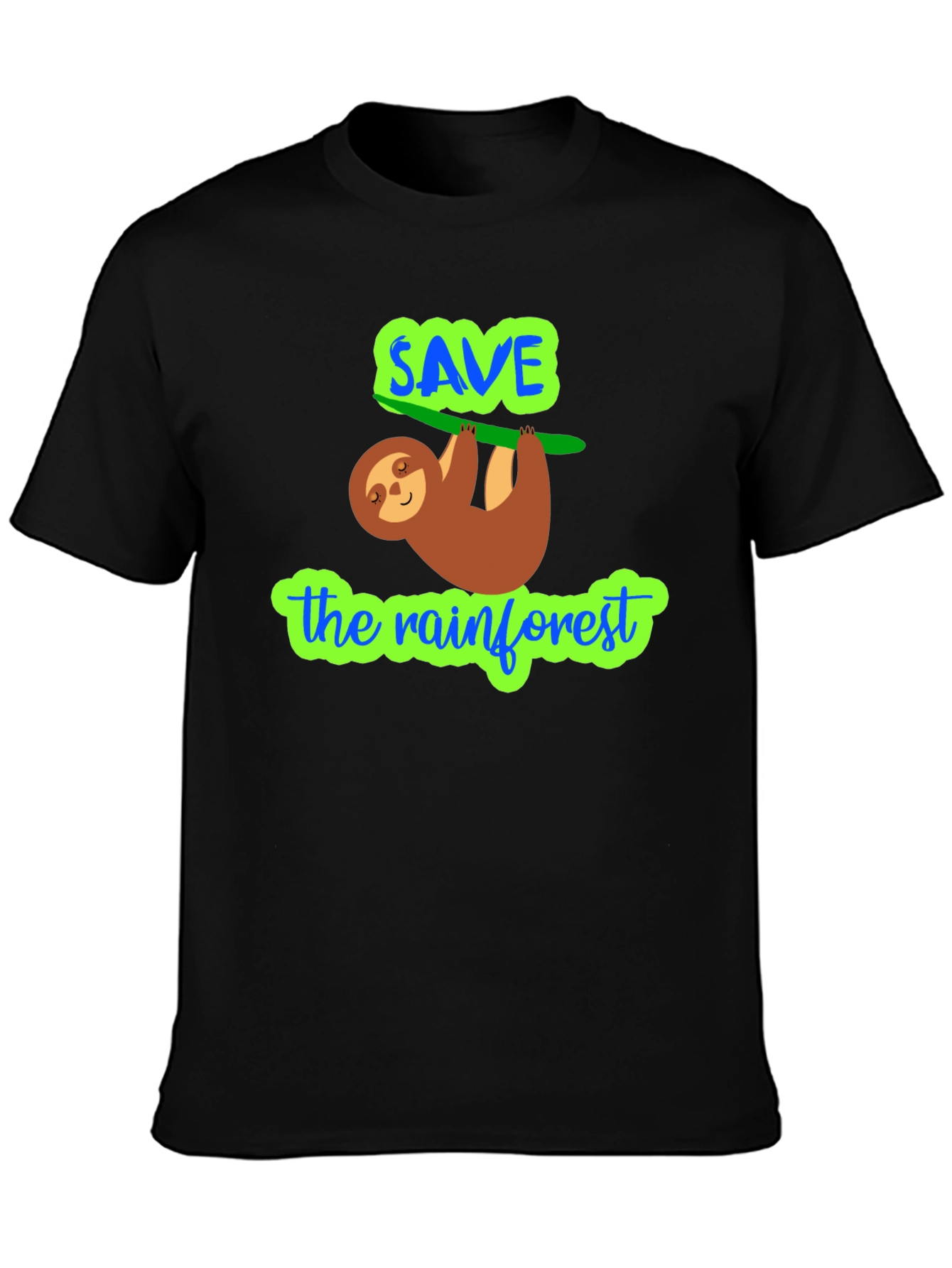 Save The Rainforest Sloth Graphic Tee