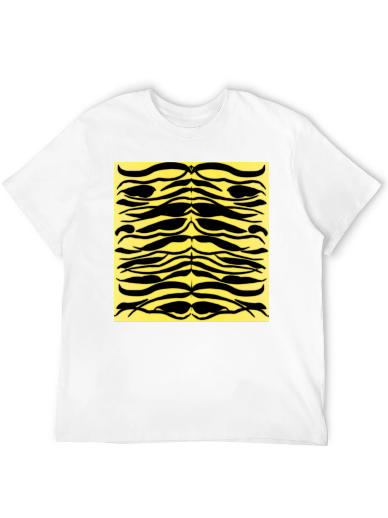 Bold Tiger Stripe Graphic Tee - Black