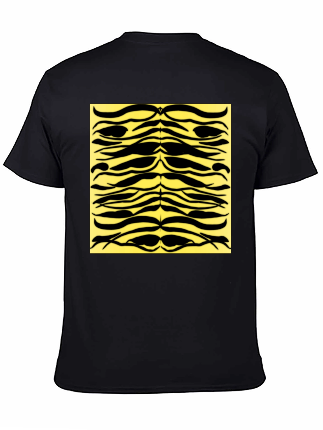 Bold Tiger Stripe Graphic Tee - Black