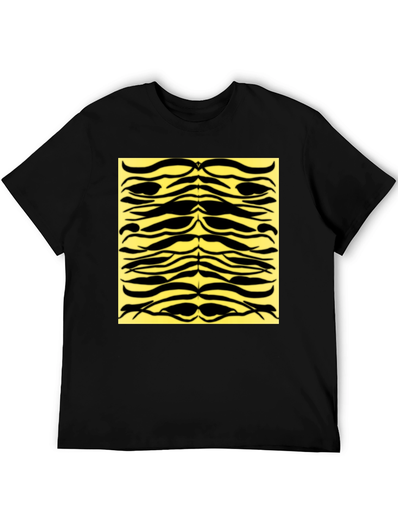 Bold Tiger Stripe Graphic Tee - Black