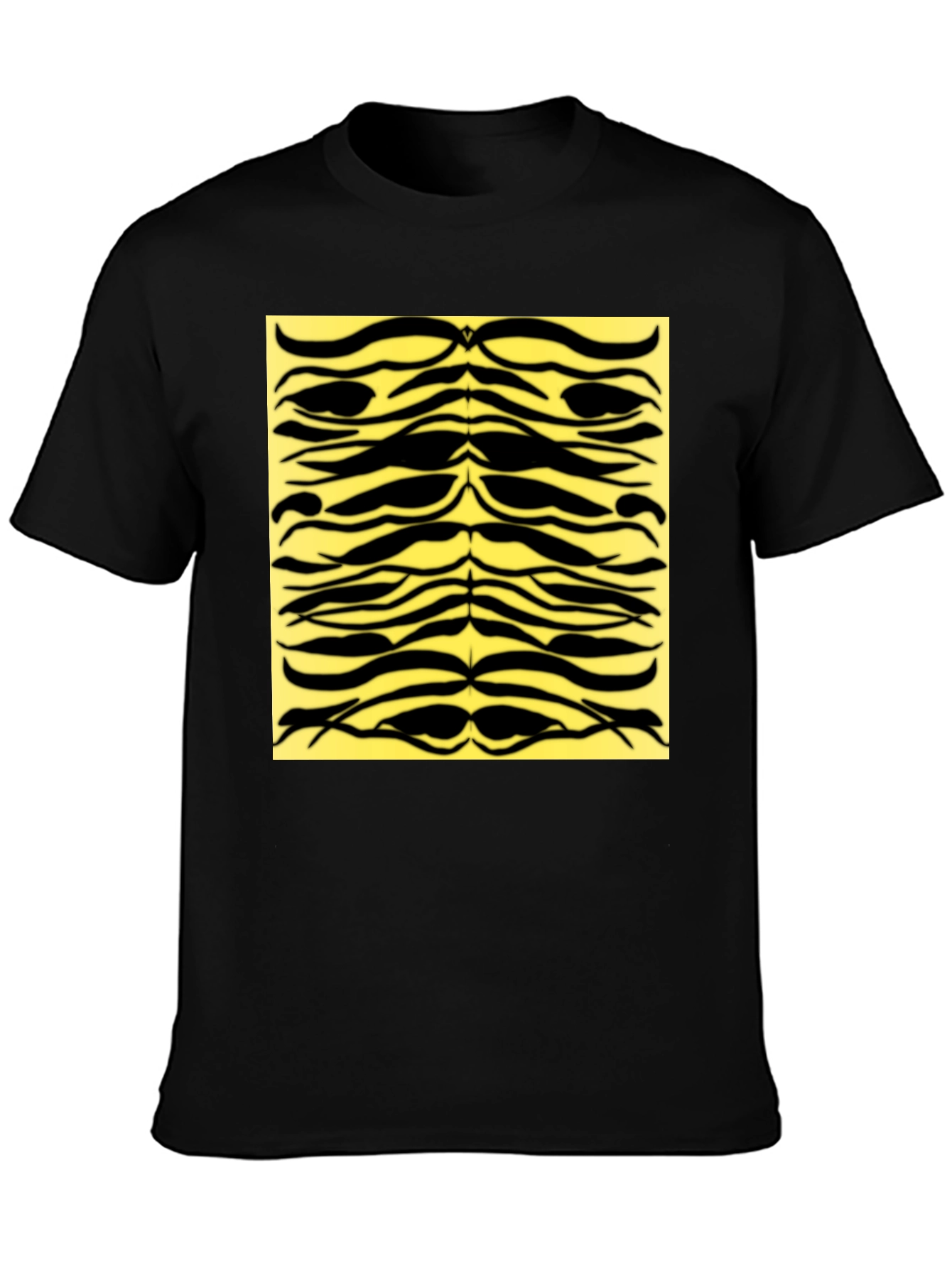 Bold Tiger Stripe Graphic Tee - Black