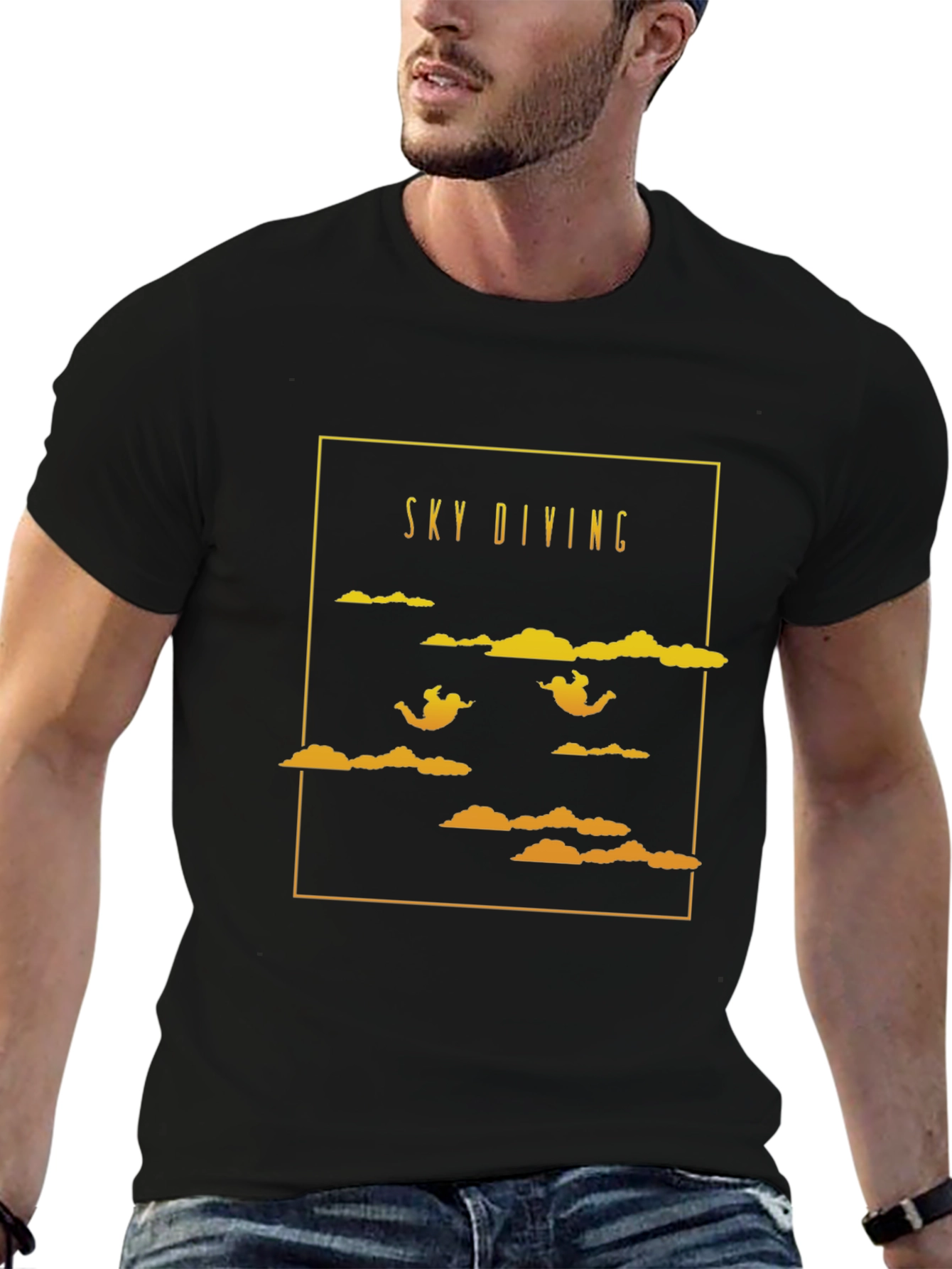 Sky Diving Graphic T-Shirt - Adventure Ready