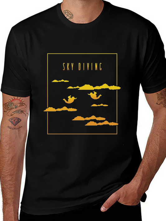 Sky Diving Graphic T-Shirt - Adventure Ready