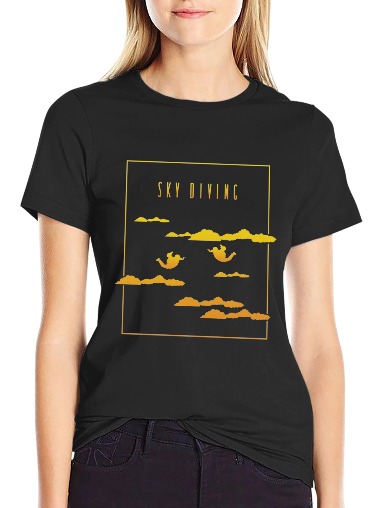 Sky Diving Graphic T-Shirt - Adventure Ready