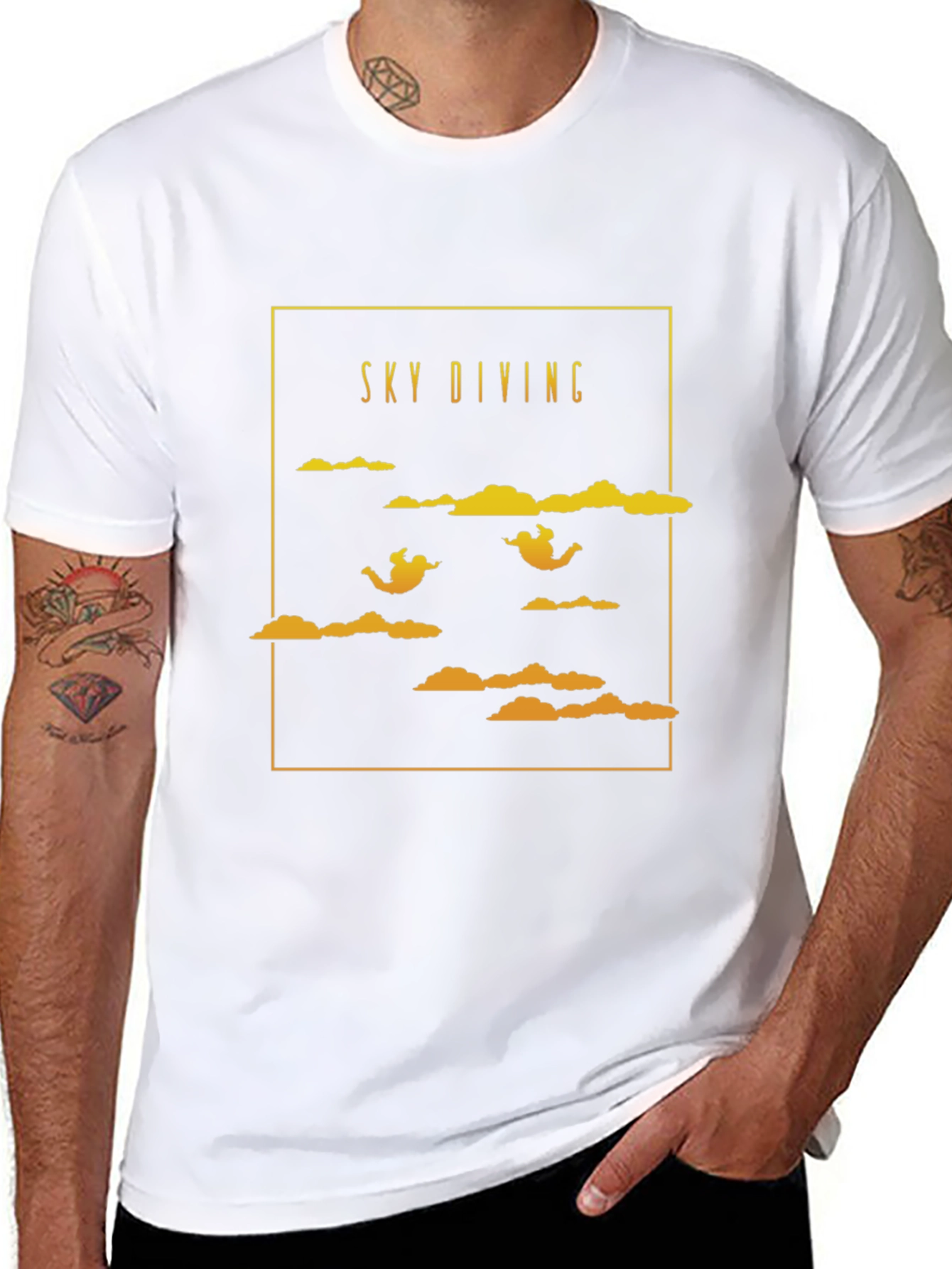 Sky Diving Graphic T-Shirt - Adventure Ready