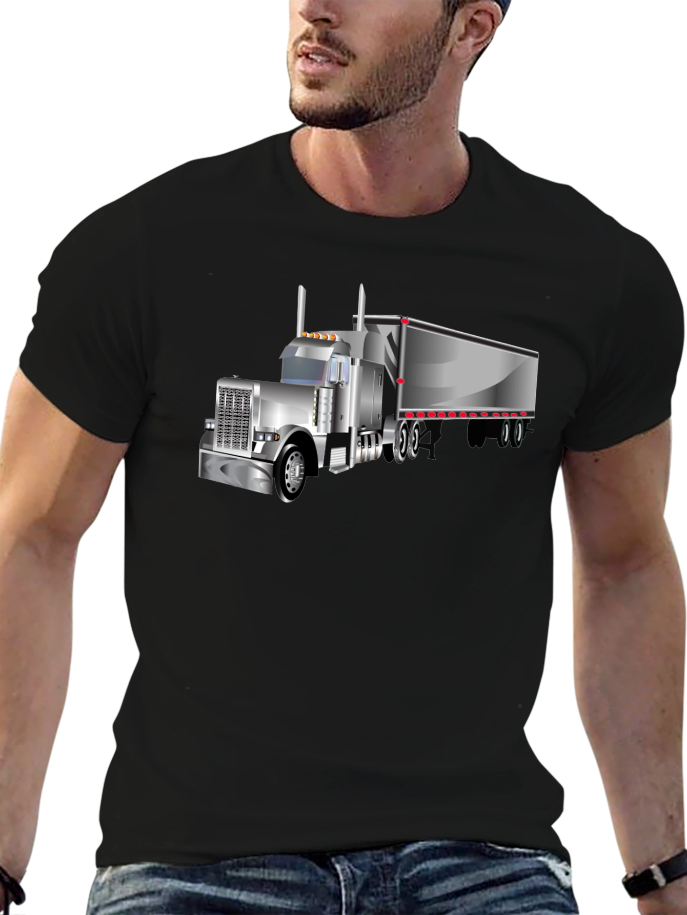 Truck Graphic Black T-Shirt